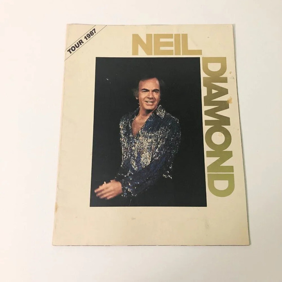1987 Neil Diamond  Concert Tour Souvenir Program - Picture 1 of 16